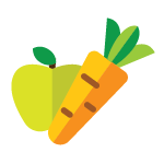 Carrot and Apple icon