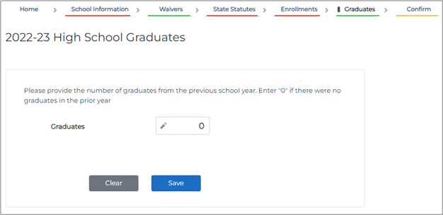 image of the pi-1207 application graduates screen