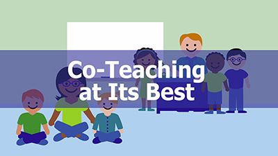 title thumbnail from DPI video, 'Co-Teaching at Its Best'