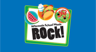 Button to the Wisconsin School Meals Rock web pages