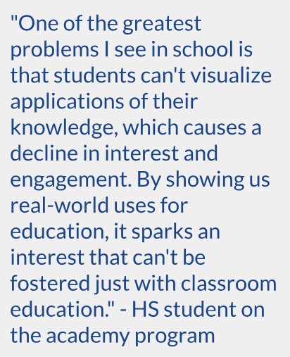 Beloit high school student quote sharing value of academies