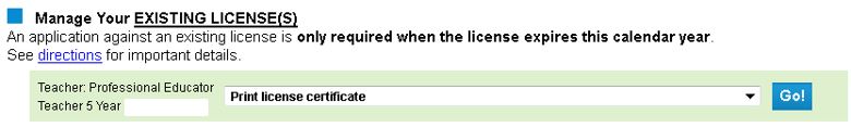 print license certificate