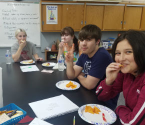 Students enjoy fish fry
