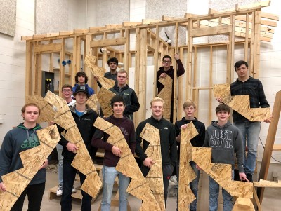 Construction Academy students