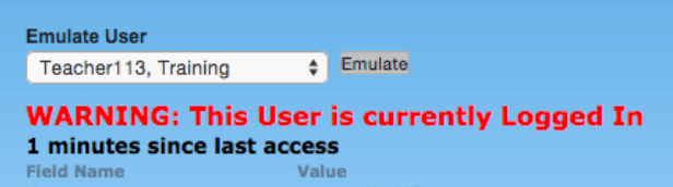 emulate user warning that user is active