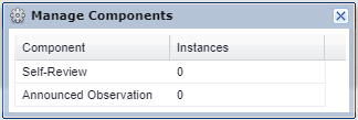 screenshot of manage zero instances pop up window