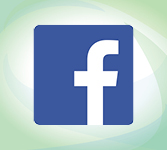 Facebook logo over DPI swirl