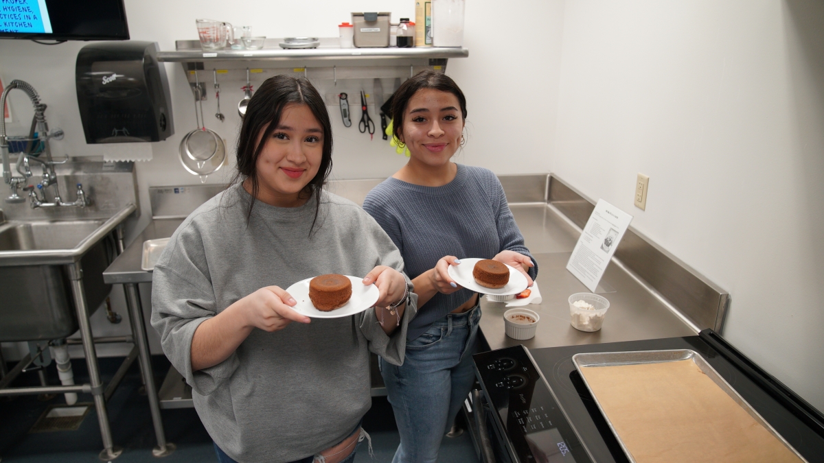 McFarland culinary students shared some sweet treats they baked for Dr. Underly.