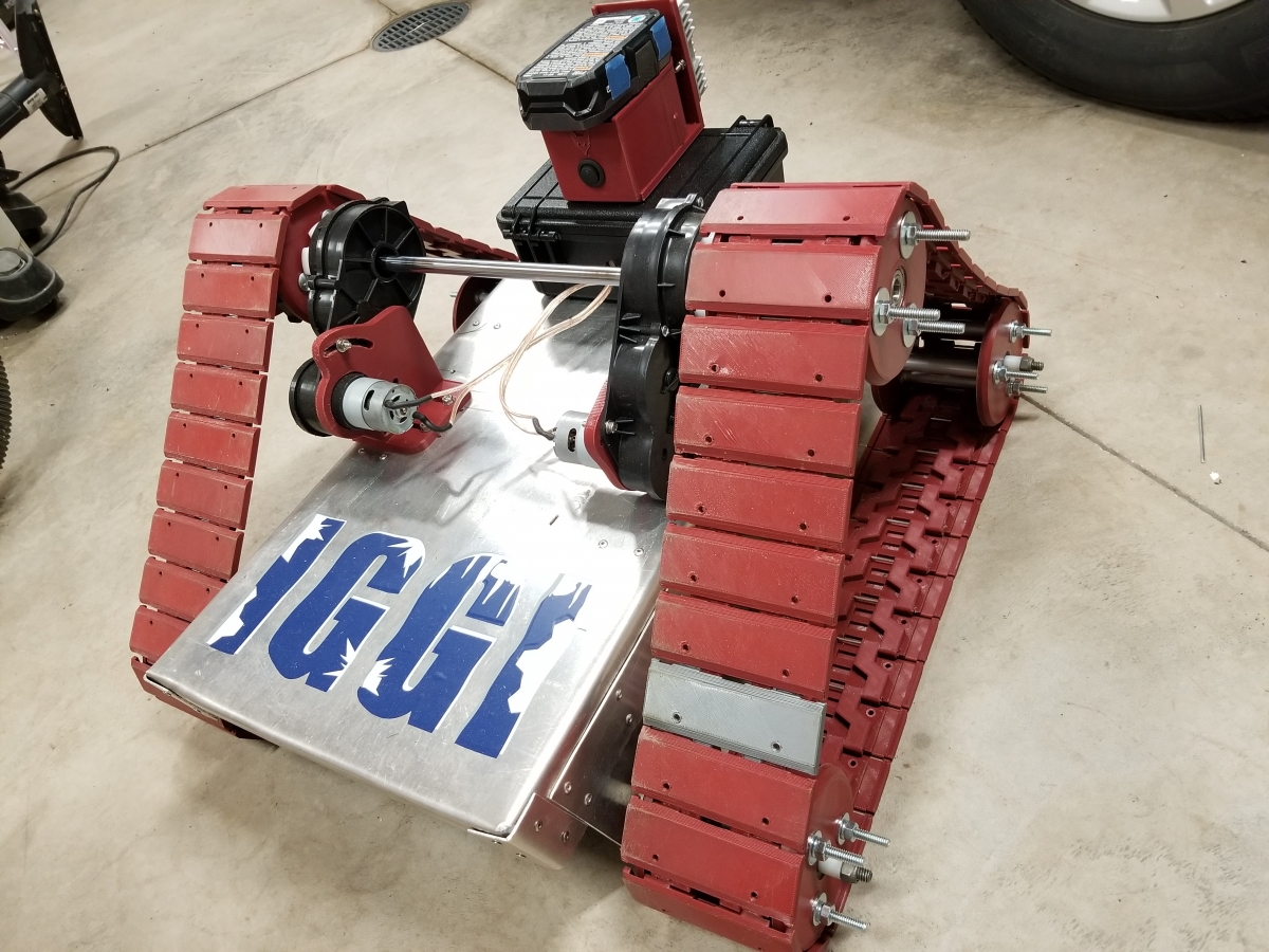 The winning Omro High School robot. 