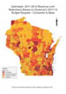 map of Wisconsin indicating what the revenue limits changes will be for different areas