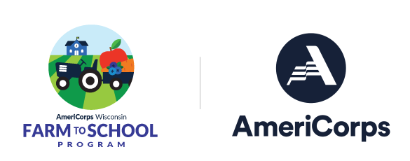 americorps farm to school logo and americorp logo
