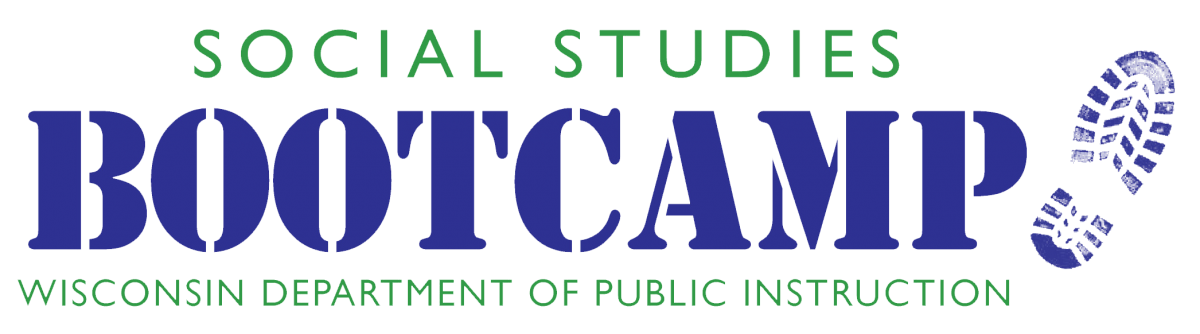 WI DPI Social Studies bootcamp logo