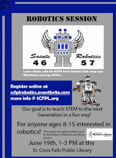 St. Croix Public Library provides STEM learning opportunities for 8-15 year olds