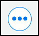 The WISEdash for Districts "dashboard tools" icon is a circle with three dots, centered horizontally within the circle