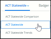 Screenshot of ACT Statewide dashboard location