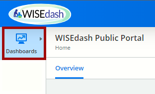 Access WISEdash dashboards icon