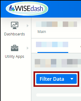 Filter Data button on WISEdash Public Portal