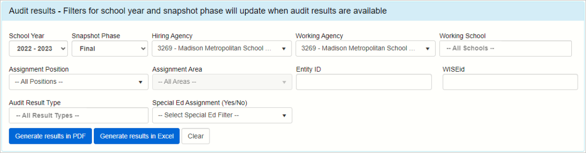 Staff Collection Checklist Step 3a - customiziable reports are now available to view results of preliminary certification. 