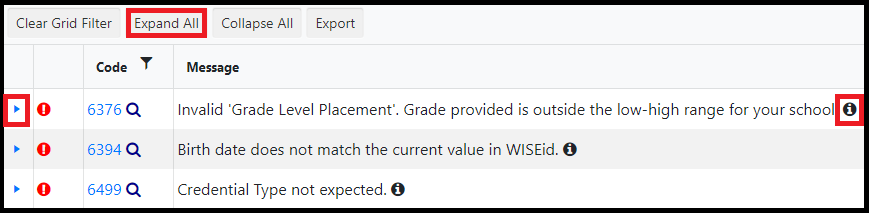 WISEdata validation Message.png