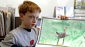 child with drawing