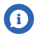 blue circle information icon 